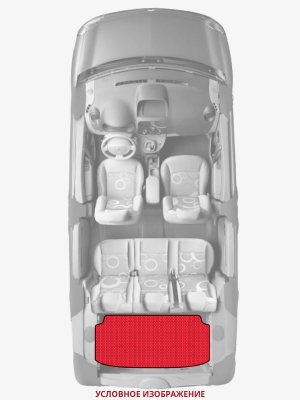ЭВА коврики «Queen Lux» багажник для Toyota Highlander